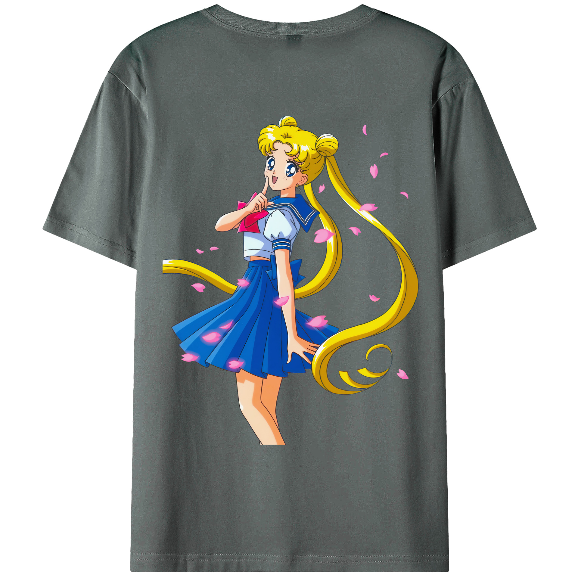 （画像用） 美少女戦士セーラームーン 愛野 美奈子 あいの みなこ Sailor Moon Aino Minako 綿100％ メンズ半袖Tシャツ（バックプリント） 通気性